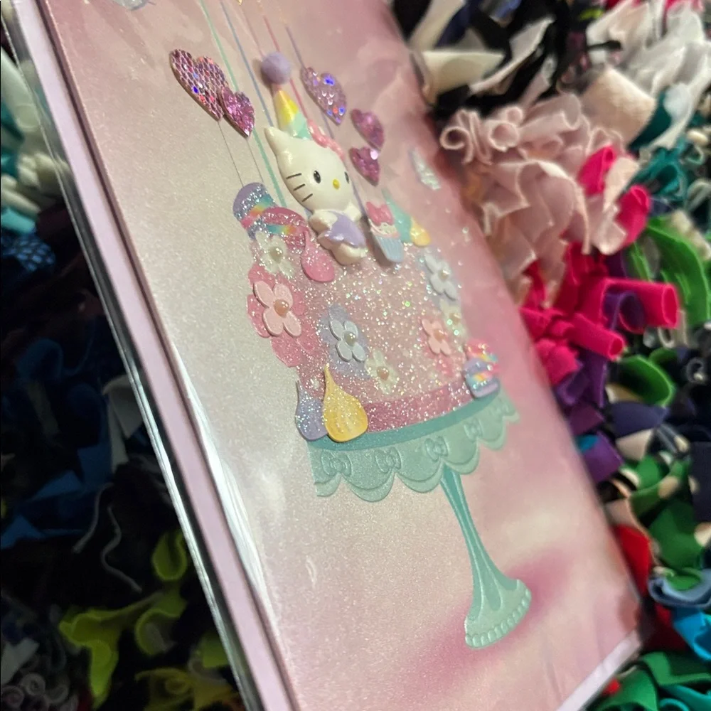 🆕American Greetings-Papyrus “Hello Kitty” 3D Birthday Card